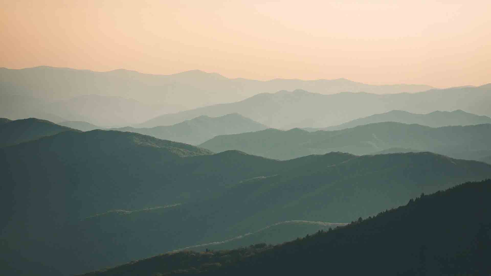 Layered land held in quiet light